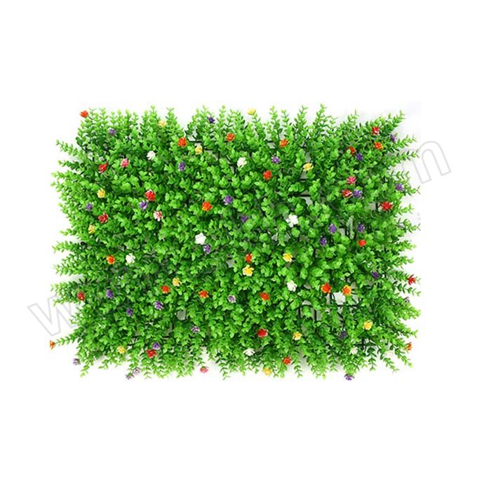 WANJIE/万洁 人造植物墙仿真草皮 LL-MD-HHYJL 40×60cm 绿色 带花 1块