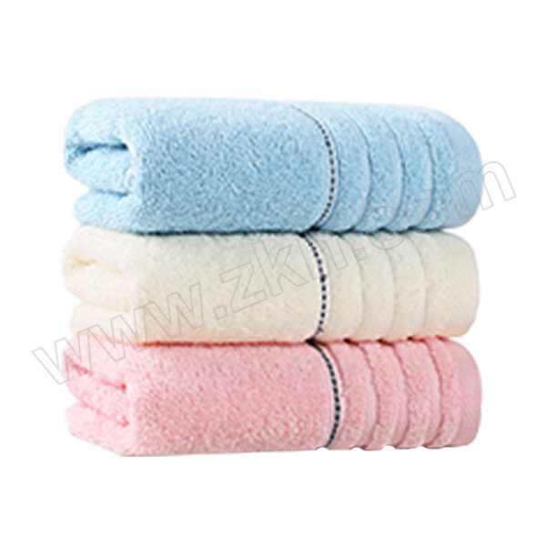 GRACE/洁丽雅 素色螺旋缎档毛巾（独立包装） 7500（颜色随机） 粉色/白色/蓝色随机 1条