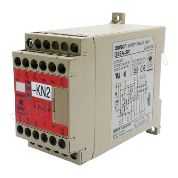 OMRON/欧姆龙 G9SA系列安全继电器单元-紧急停机单元 G9SA-301 AC/DC24V 1个