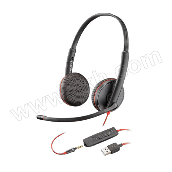 PLANTRONICS/缤特力 降噪耳机 C3225 USB+3.5mm两用接口 1个