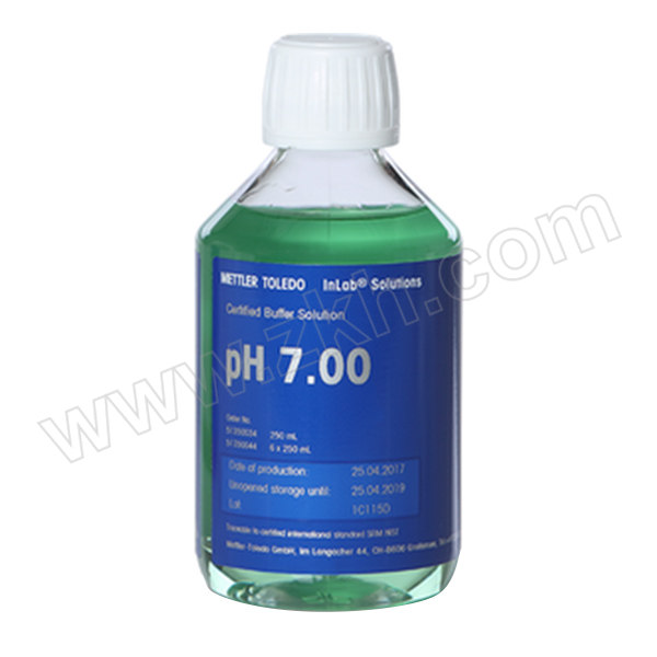 METTLER TOLEDO/梅特勒-托利多 pH缓冲液（DAkkS认证） 51350034 pH7.00  1瓶*250mL 1瓶
