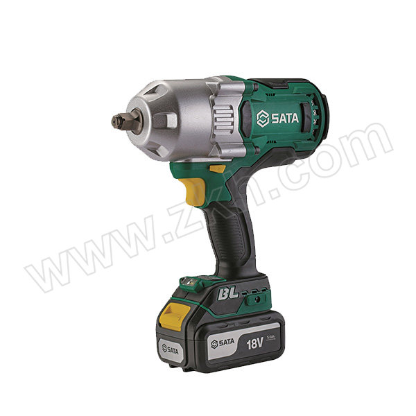 SATA/世达 J系列18V锂电无刷冲击扳手 SATA-51075C 包含一电一充 5Ah 1把