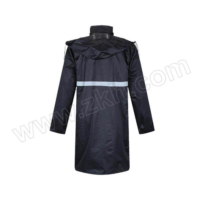 SUSHI/苏识 反光长款雨衣 SS-1001 XL 黑色 亚春纺 1件