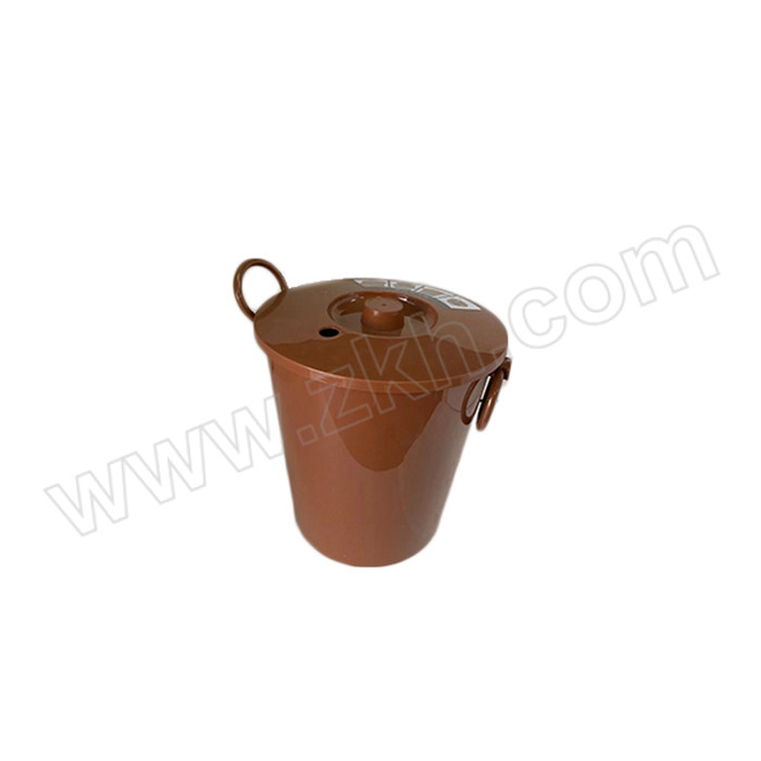 YUETONG/月桐 塑料茶渣收集桶 φ23×28cm 6.5L  棕色/卡其色随机 1个