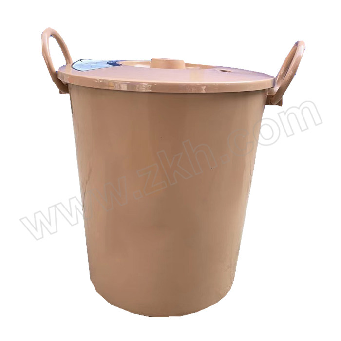 YUETONG/月桐 塑料茶渣收集桶 φ23×28cm 6.5L  棕色/卡其色随机 1个