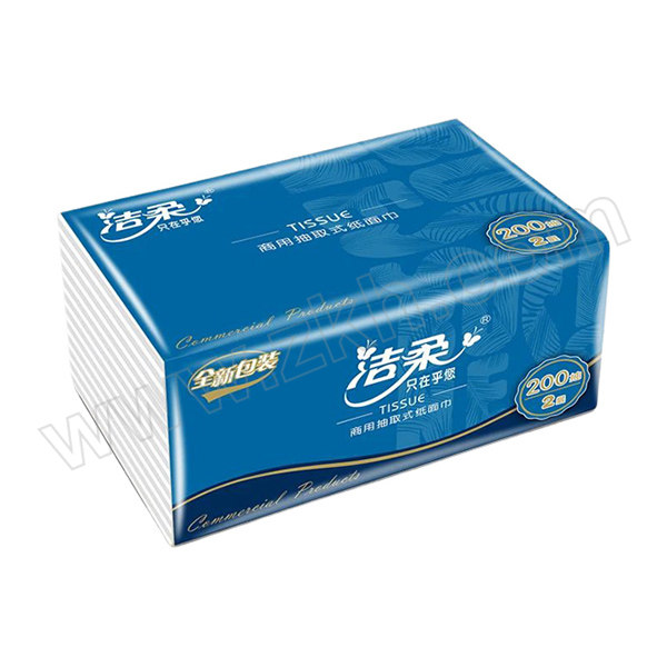 C&S/洁柔 200抽面巾纸M号 CR021-03A 双层 195×133mm 200抽×48包 1箱