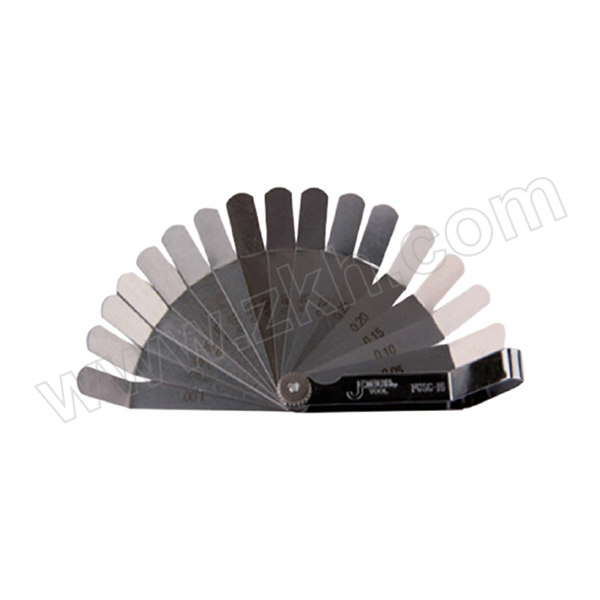 JETECH/捷科 弯头塞尺 FGSC-16 0.05~1mm 16件 1把