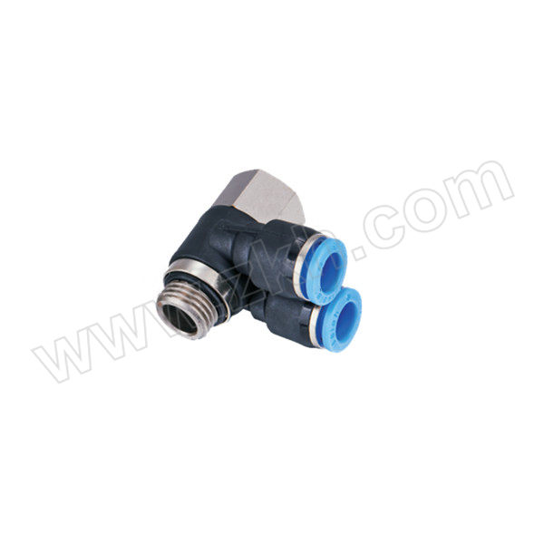 FLYFLOW/福莱福流 IPAF-G双管串联接头 IPAF08-G02 快插接头8mm-外螺纹G2/8 铜+塑料 1个