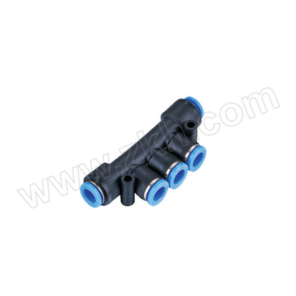 FLYFLOW/福莱福流 IPK塑料五通 IPK06 快插6mm-快插6mm-快插6mm 1个