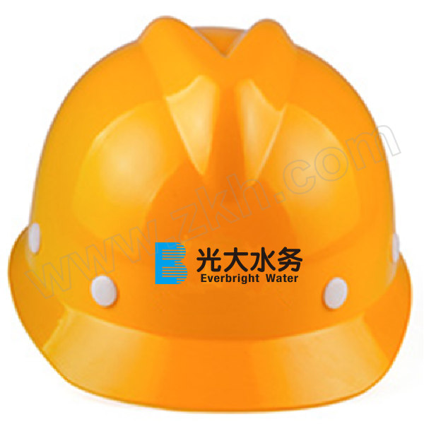 XINGONG/星工 光大水务玻璃钢V型安全帽 XGV-3 黄色 8点式帽衬 涤纶吸汗带 斜插下颏带 1顶