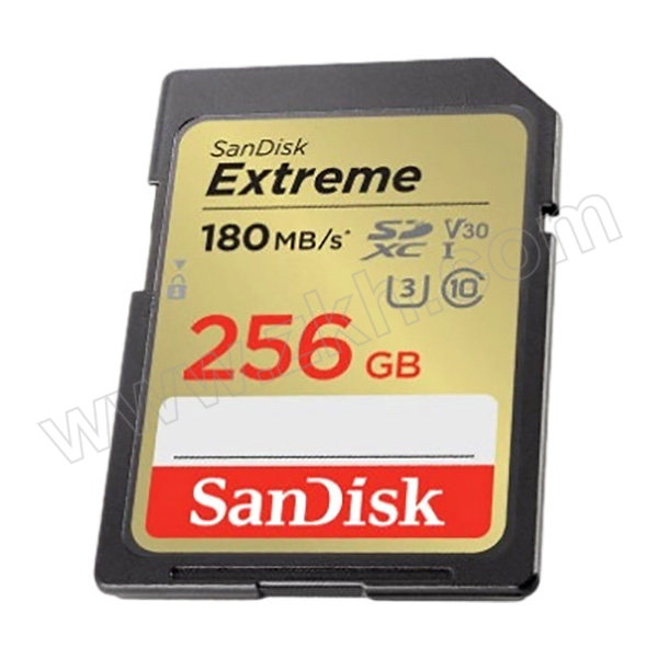 SANDISK/闪迪 SD存储卡 SDSDXV5-256G-ZNCIN 256GB 读取速度180MB/s 写入速度130MB/s 高速连拍 1个