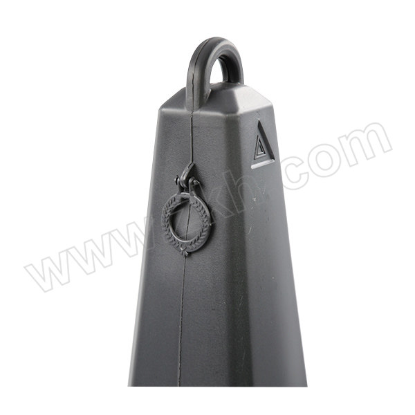 ZKH/震坤行 提环塑料可灌沙方形路锥 AF-DL011 黑柱体 红白色 请勿泊车 70×32×32cm(±3cm) 1个
