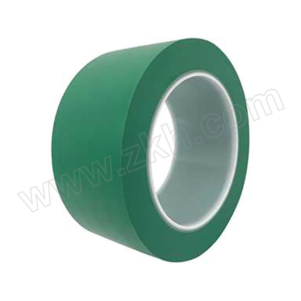 ZKH/震坤行 PVC警示胶带PE管芯 绿色 48mm×33m 1卷