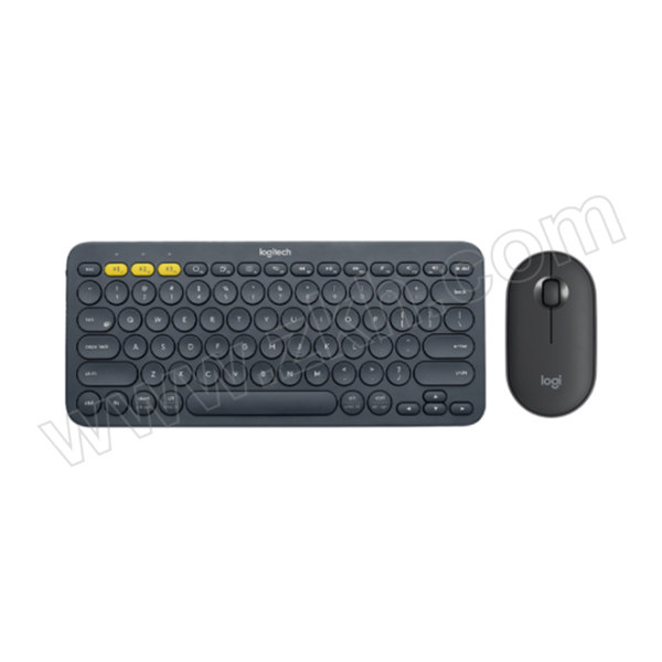 LOGITECH/罗技 鼠标+键盘(非套装) K380+Pebble 无线 黑色 1套