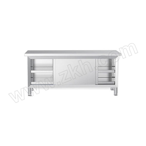 LECON/乐创 201不锈钢打荷工作台 LC-J-DT1808 台面承重350kg 尺寸1800×800×800mm 1台