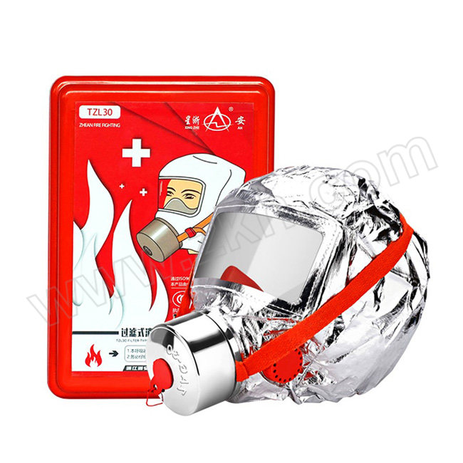 XINGZHEAN/星浙安 火灾防毒面具过滤式自救呼吸器 TZL30 23×14×11cm 5层防护过滤 1个