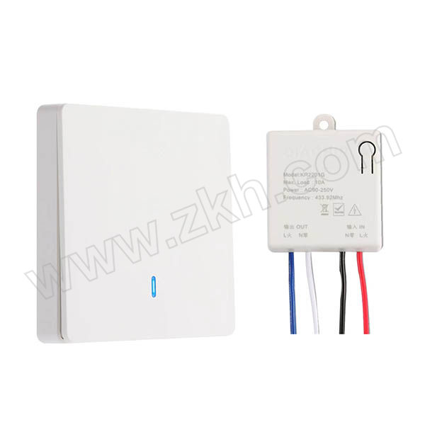 SOAN/索安 无线遥控开关面板免布线智能开关220V SN-QC001 一路 1台