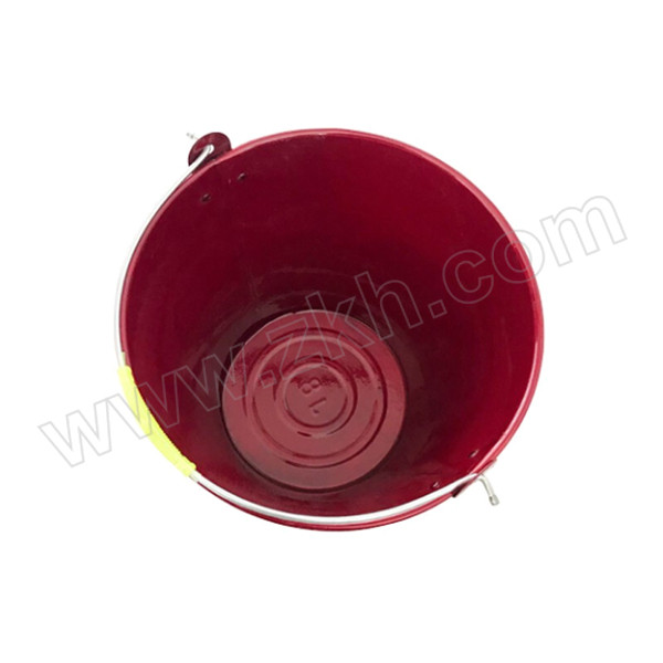 JUYUAN/聚远 圆形消防桶 铁质 24×16×22cm 红色 1个