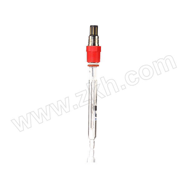 BOQU/博取 工业在线pH高温电极 PH5806  0~14pH 全玻璃电极 高温电极 带温补 5米线缆 带四氟保护套 沉入式安装 1个