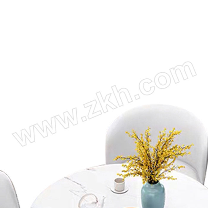 LANRAN/兰冉 现代简约休闲桌椅一桌四椅白色皮椅 LZY-102 1张
