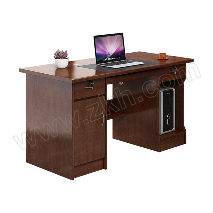 LANRAN/兰冉 1.2米单人位办公桌子(不含椅) LR-ZYZ0901 尺寸1200×700×760mm 无屏风 无线槽 1张
