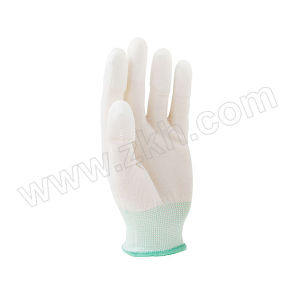 AIWIN ECO-Xtrflex 涤纶白PU手套(指浸) 10335 M(8) 白色 PU指尖涂层 1副