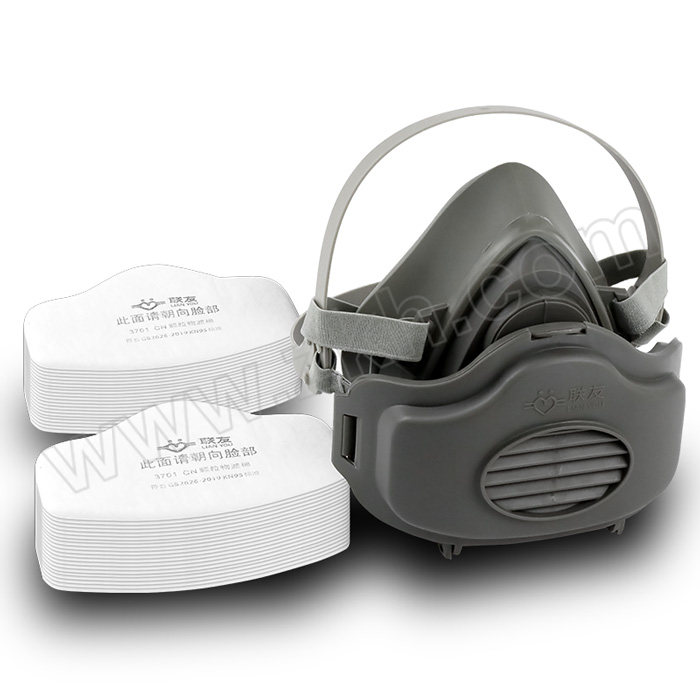 LIANYOU/联友 呼吸防尘半面具 3200 均码 防尘套装 含面具本体×1+滤棉×40 1套