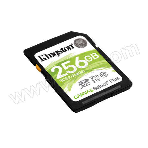 KINGSTON/金士顿 SD存储卡 SDS2/256G 读速100MB/s U3 V30 高速升级版 写速85MB/s 支持4K 1件