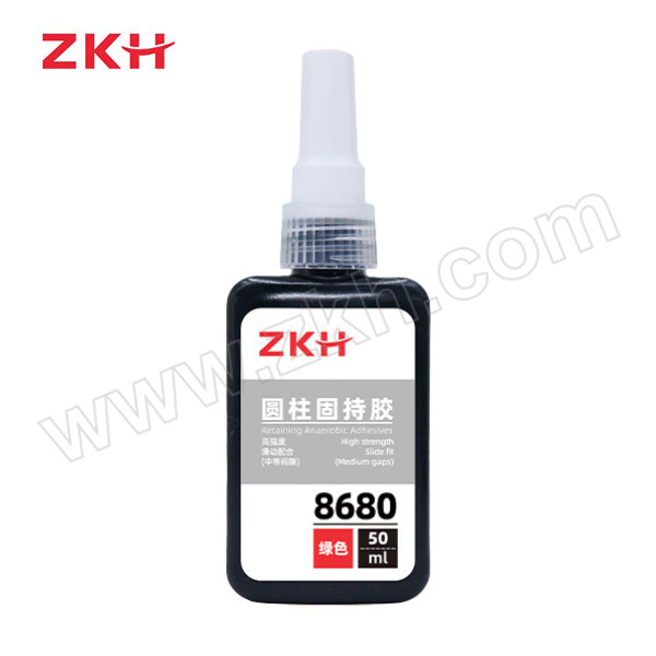 ZKH/震坤行 圆柱固持胶 8680-绿色 50mL 1支