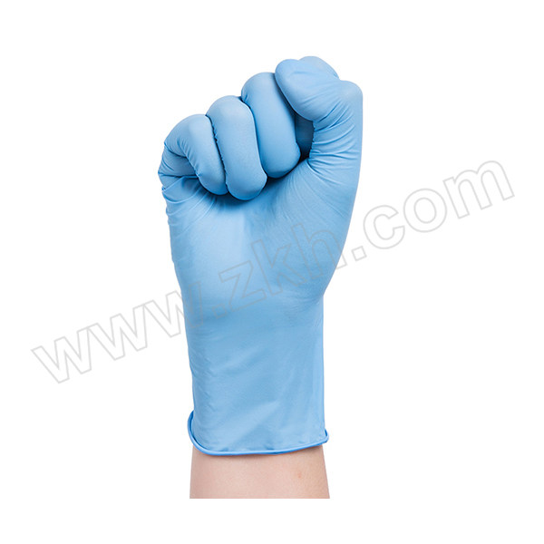 BLUESAIL/蓝帆医疗 一次性使用丁腈检查手套 LF-014 M 4.5±0.3g 无粉指麻 蓝色 100只 1盒