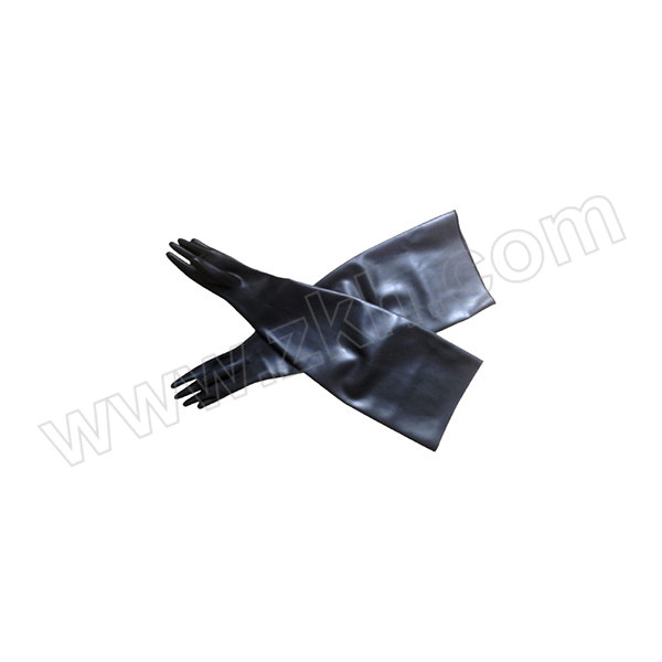 IRP/中辐院 放射性污染防护氯丁橡胶手套 ZFY-CRG-02 均码 含操作箱一体化安装附件 长800mm 袖口φ177mm 左右手可互换 外卷边线径≤φ5mm 厚0.8mm 1副
