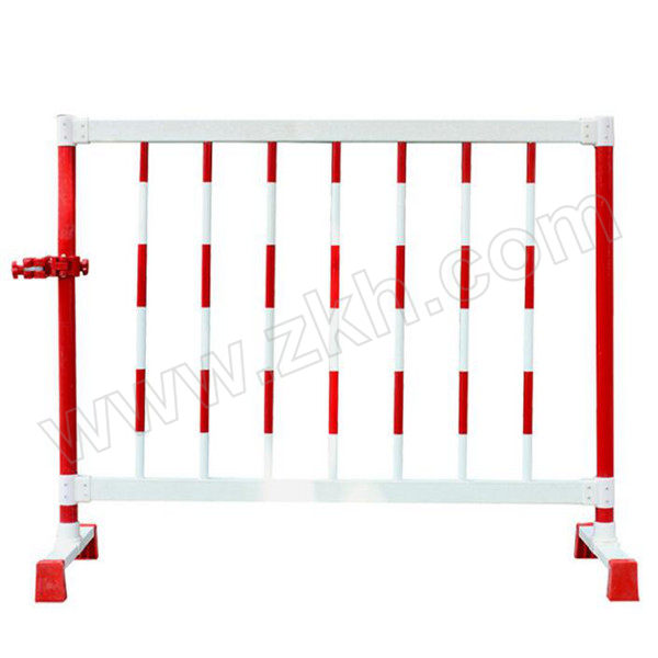 BAOPINFANG/寶品坊 电力安全固定玻璃钢围栏 GDWL20 红白色 1.2×2m 横掌30×60×20mm 立柱50×3mm 中间圆管25.5×1.8mm 1个