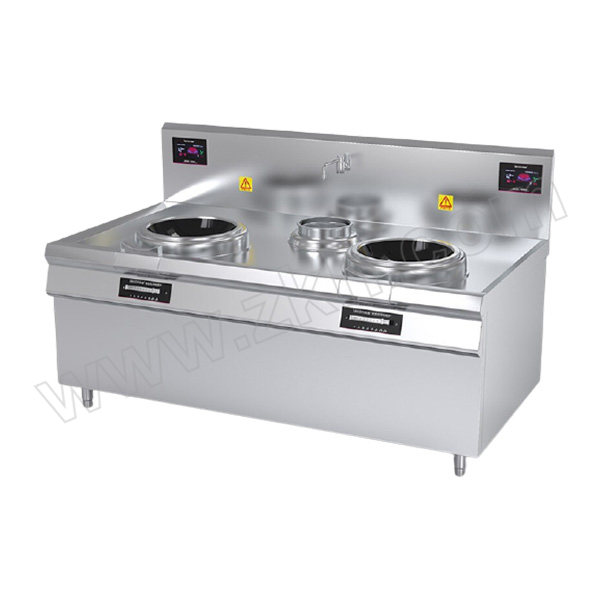 LECON/乐创 商用电磁双头单尾小炒灶 LC-J-A15X1 适用电源 15kW×2 380V 1.8×1.1×1.2m 1台