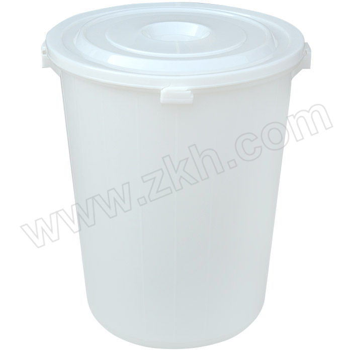 INDASBECK/英达斯贝克 塑料桶 A型水桶100升-白 外形直径580mm 桶口直径580mm 高度625mm 1个