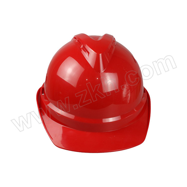 ANDANDA/安丹达 高端硬质款V型ABS安全帽 10149 红色 8点式旋钮帽衬 Y型斑马纹下颚带 30顶内运费自付 1顶