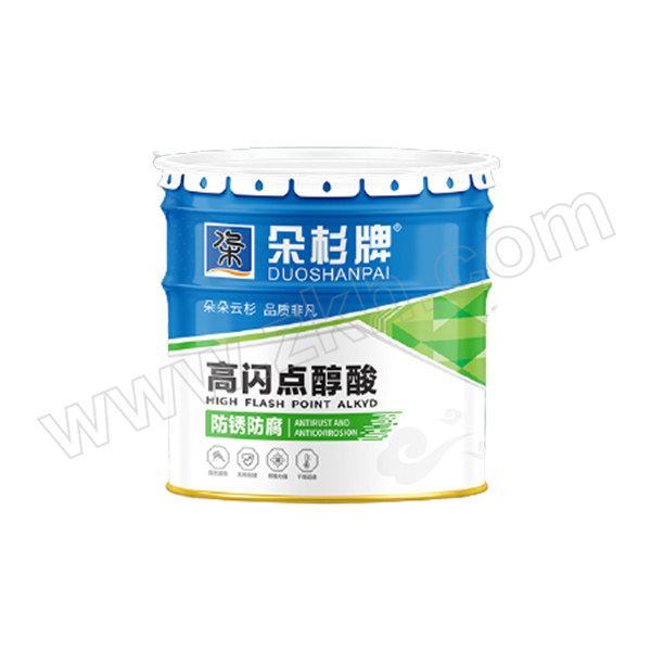 DUOSHANQI/朵杉漆 快干醇酸防锈涂料 中灰色 20kg×5桶 1套