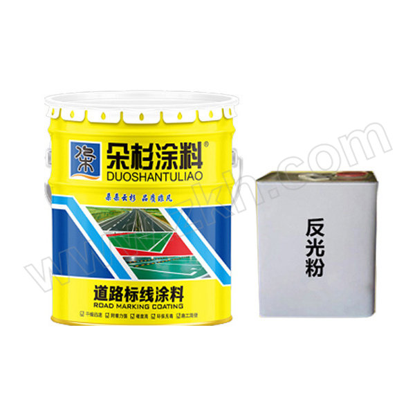 DUOSHANQI/朵杉漆 道路标线反光涂料 交通白 16kg主剂+4kg反光粉 1组