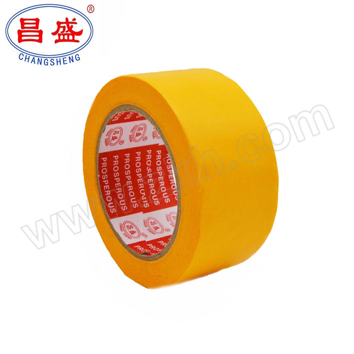 CS/昌盛 耐100℃黄色和纸胶带 HT-100 100μ×50mm×50m 1卷