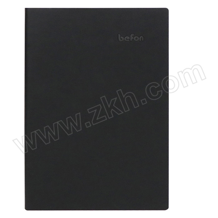 BEFON/得印 PU皮笔记本 9893 A6 100页 黑色 1本