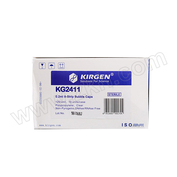 KIRGEN/科进 PCR管盖 KG2411 0.2mL 透明 1箱