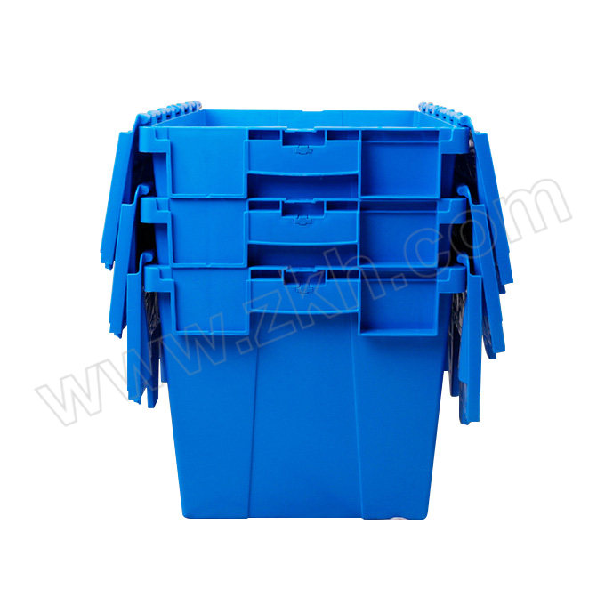 SUSHI/苏识 斜插物流箱 BSN6435 外尺寸600×400×355mm 内尺寸550×380×345mm 蓝色 1个