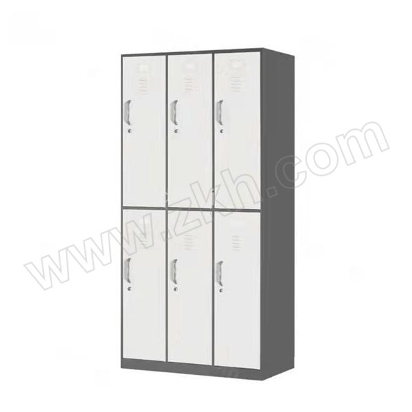 FUMEIDA/富美达 六门更衣柜 更衣柜 尺寸900×500×1850mm 白色+灰色 1套