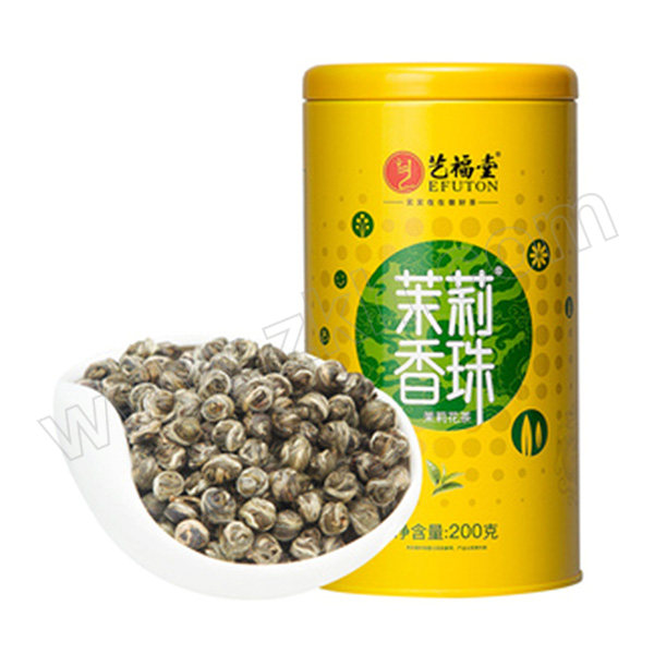 EFUTON/艺福堂 绿茶 茉莉香珠特种 200g 1罐