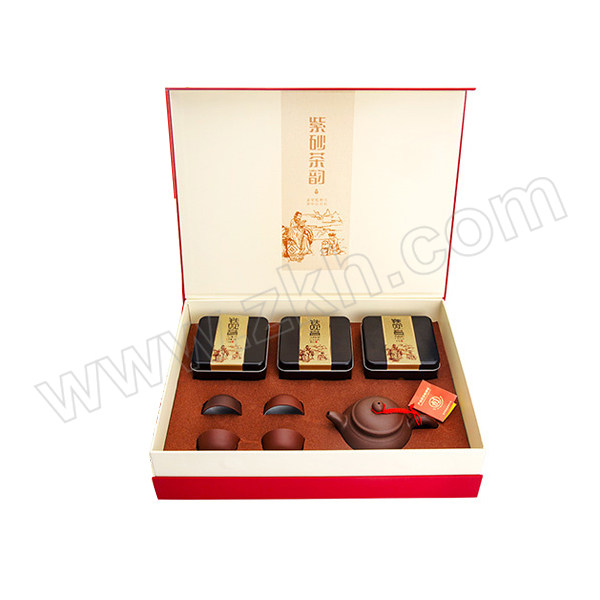 EFUTON/艺福堂 乌龙茶 铁观音紫砂茶韵礼盒 168g 1盒