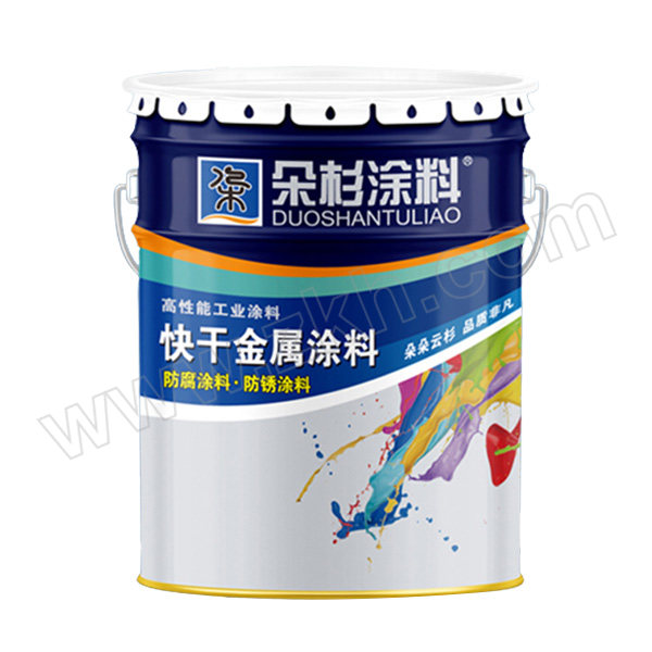 DUOSHANQI/朵杉漆 快干醇酸磁涂料 PB09天酞蓝 20kg 1桶