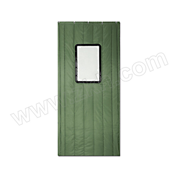 JUYUAN/聚远 帆布门帘 加厚含窗款 1.2×2米 绿色 1条