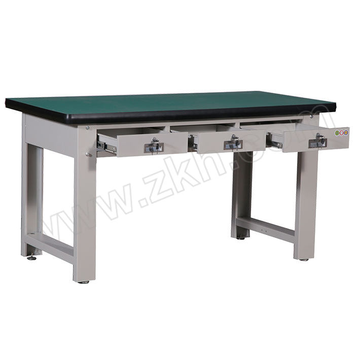 JOYH/震海 工作桌 1.5米三抽工作台 台面承重1t 尺寸1500×750×800mm 灰白色框架 1张