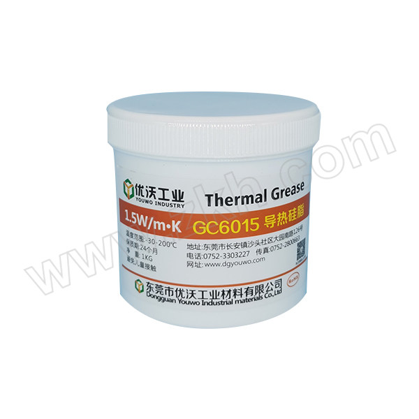 UOWO/优沃 导热硅脂 GC6015 1kg 1瓶