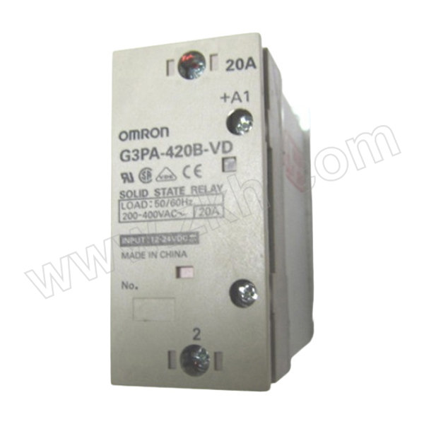 OMRON/欧姆龙 G3PA系列加热器用固态继电器 G3PA-420B-VD DC12-24 1个