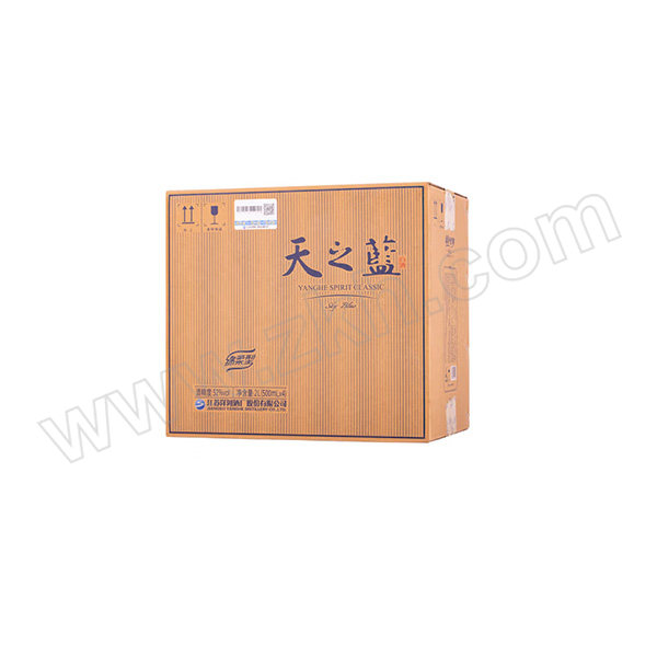 YANGHE/洋河 52度天之蓝 500mL×4瓶 52%vol 浓香型 1箱